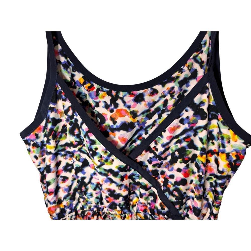 ATHLETA Size XXS Multicolor Sunbeam Easy Breezy Midi Dress Spaghetti Straps Adj